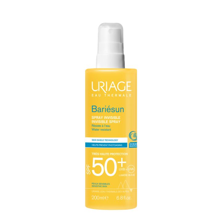 Bariésun spray invisible solaire visage et corps SPF 50+ Uriage - flacon de 200 ml