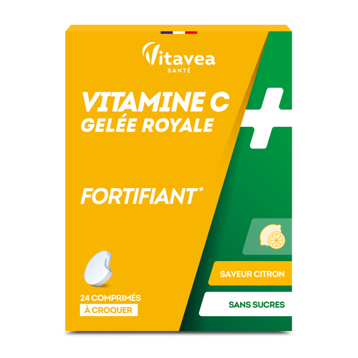 Vitamine C + gelée royale Vitavea - boite de 24 comprimés à croquer