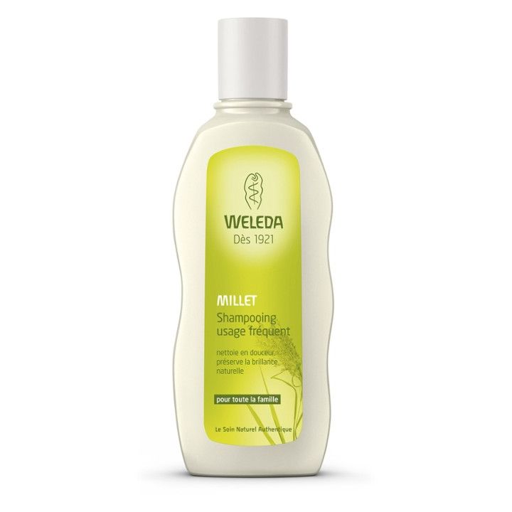 Shampooing usage fréquent au millet Weleda - tube de 190 ml