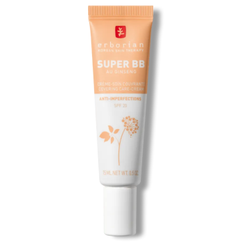 Super bb crème-soin couvrante anti-imperfections doré spf 20 Erborian - tube de 15ml 