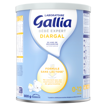 Bébé expert diargal formule sans lactose Gallia - pot de 800g