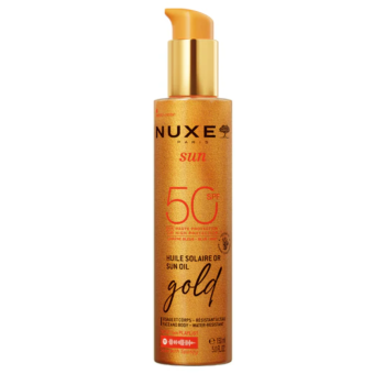 Sun huile solaire or SPF50 Nuxe - flacon-pompe de 150ml