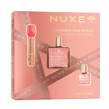 Coffret l'infiniment glow en rose Nuxe - coffret de 3 produits
