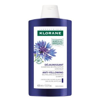 Shampooing déjaunissant Centaurée bio Klorane - tube de 400 ml
