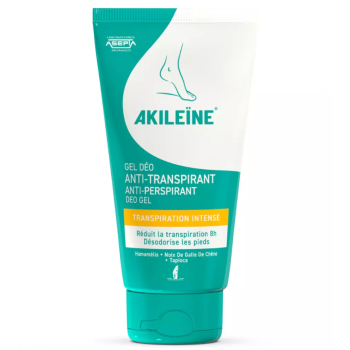Gel déo anti-transpirant transpiration intense Akiléïne - tube de 75ml