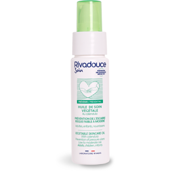 Huile de soin végétale prévention de l'escarre Rivadouce - flacon-pompe de 50ml