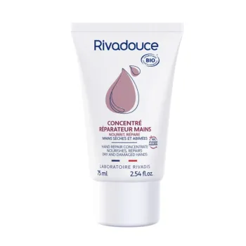 Concentré réparateur mains bio Rivadouce - tube de 75ml
