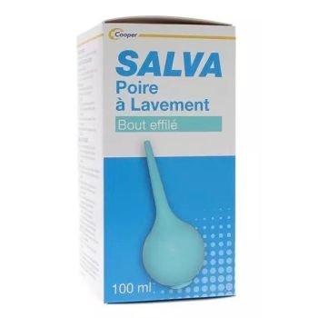 Poire à lavement bout effilé Salva - 1 poire à lavement de 100ml