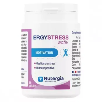 Ergystress Activ Nutergia - pot de 60 gélules