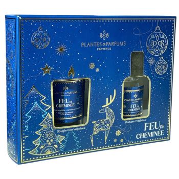 Coffret cadeau Feu de cheminée Plantes & Parfums de Provence - coffret 2 produits