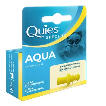 Protection auditive specific aqua enfant Quies - boîte d'une paire