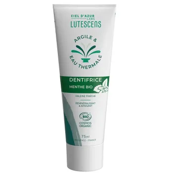 Dentifrice menthe bio Lutescens - tube de 75ml
