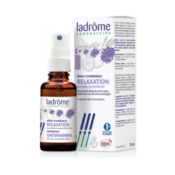Spray d'ambiance relaxation bio Ladrôme - flacon de 30 ml