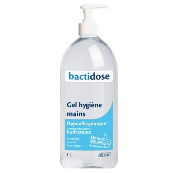 Gel hygiène des mains Bactidose - flacon à pompe de 1L