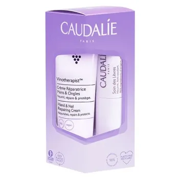 Duo Vinotherapist crème mains et ongles + soin des lèvres Caudalie - lot de 2 produits