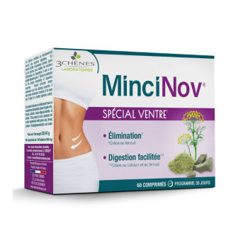 MinciNov spécial ventre Les 3 Chênes - boite de 60 comprimés