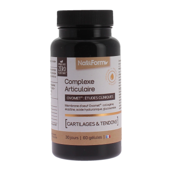 Complexe articulaire ovomet cartilages et tendons Nat&Form - pot de 60 gélules