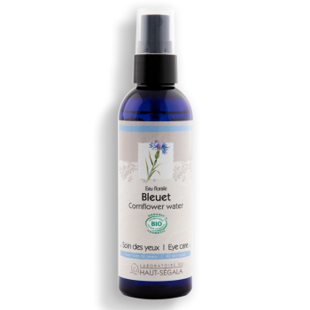 Eau florale de bleuet bio soin des yeux Haut-Ségala - spray de 100ml