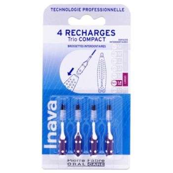 Brossettes interdentaires 1.8 mm Trio Compact Inava - lot de 4 recharges