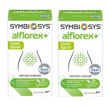 Symbiosys Alflorex+ Biocodex - lot de 2 boîtes de 30 gélules