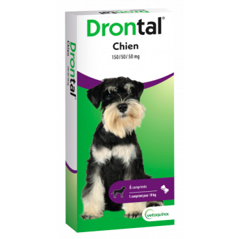 Dontral chien comprimé appétent arôme viande Vetoquinol - boite de 6 comprimés sécables