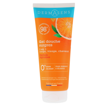 Dermasens gel douche surgras parfum agrumes Marque verte - tube de 200ml