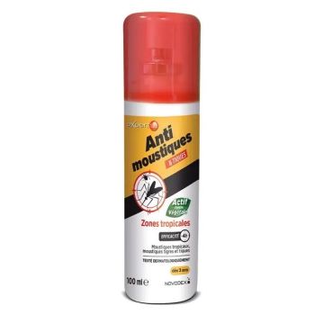 Expert 1.2.3 spray répulsif anti- moustiques et tiques zones tropicales Novodex - spray de 100ml