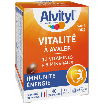 Vitalité à avaler Alvityl - boîte de 40 comprimés à avaler