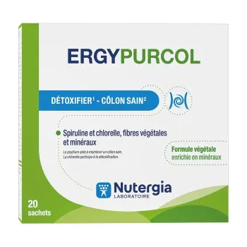 Ergypurcol côlon sain Nutergia - boîte de 20 sachets