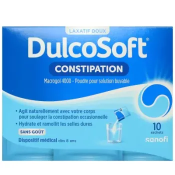 Dulcosoft Constipation Sanofi - boite de 10 sachets