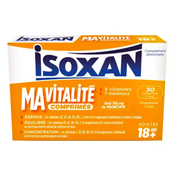 Isoxan Ma Vitalité adulte - boîte de 30 comprimés