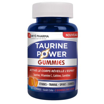 Taurine Power gummies Forté Pharma - pot de 60 gommes