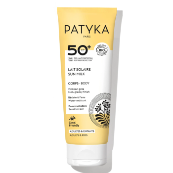 Lait solaire SPF50 corps Patyka - tube de 100ml