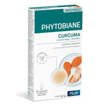 Phytobiane Curcuma Confort digestif Pileje - boite de 30 comprimés