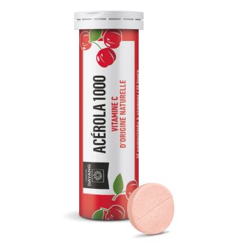 Acérola 1000 Vitamine C goût fruits rouges Dayang - tube de 12 comprimés à croquer