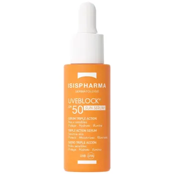 Uveblock SPF50 sérum triple action Isispharma - flacon-pipette de 28ml