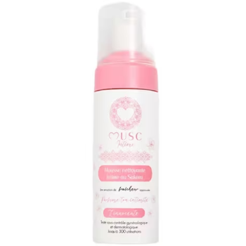 Mousse nettoyante intime au sakura Musc Intime - flacon-pompe de 150ml