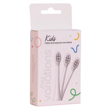 Têtes de brosse blanches enfant MyVariations - 3 têtes de brosse