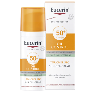 Oil control sun gel-crème visage spf 50+ Eucerin - tube de 50 ml
