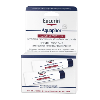 Aquaphor baume réparateur emballage duo Eucerin - 2x tube de 10 ml