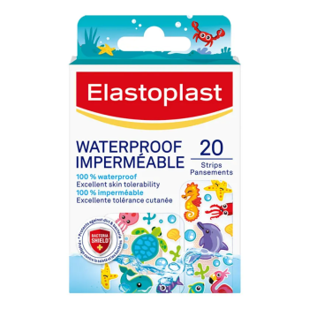Pansements waterproof enfants imperméable Elastoplast - boite de 20 strips pansements