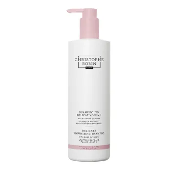 Shampoing volume délicat aux extraits de rose Christophe Robin - flacon-pompe de 500ml
