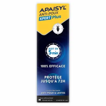 Apaisyl Xpert Plus lotion anti-poux et lentes - flacon de 100 ml avec peigne