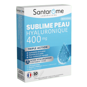Sublime peau hyaluronique 400mg Santarôme - boite de 30 gélules