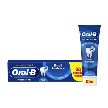 Dentifrice email renforcé menthe douce Oral-B - tube de 125ml