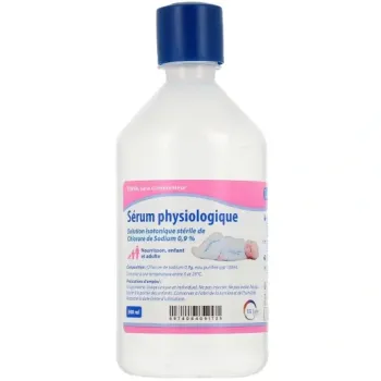 Sérum physiologique EG Labo - flacon de 500ml