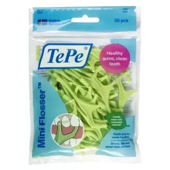 Porte-fil dentaire TePe Mini Flosser TePe - sachet de 36 pièces