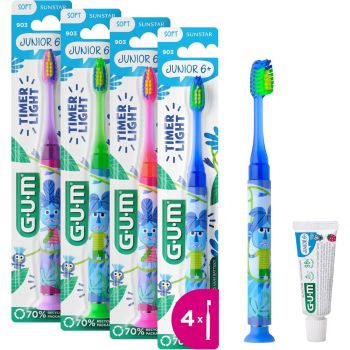 Sunstar brosse à dents junior 6+ soft Gum - une brosse à dents