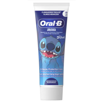 Dentifrice junior protection caries Stitch d&egrave;s 6 ans Oral-B - tube de 75ml