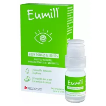 Gouttes yeux rouges et irrités Eumill - flacon de 10ml